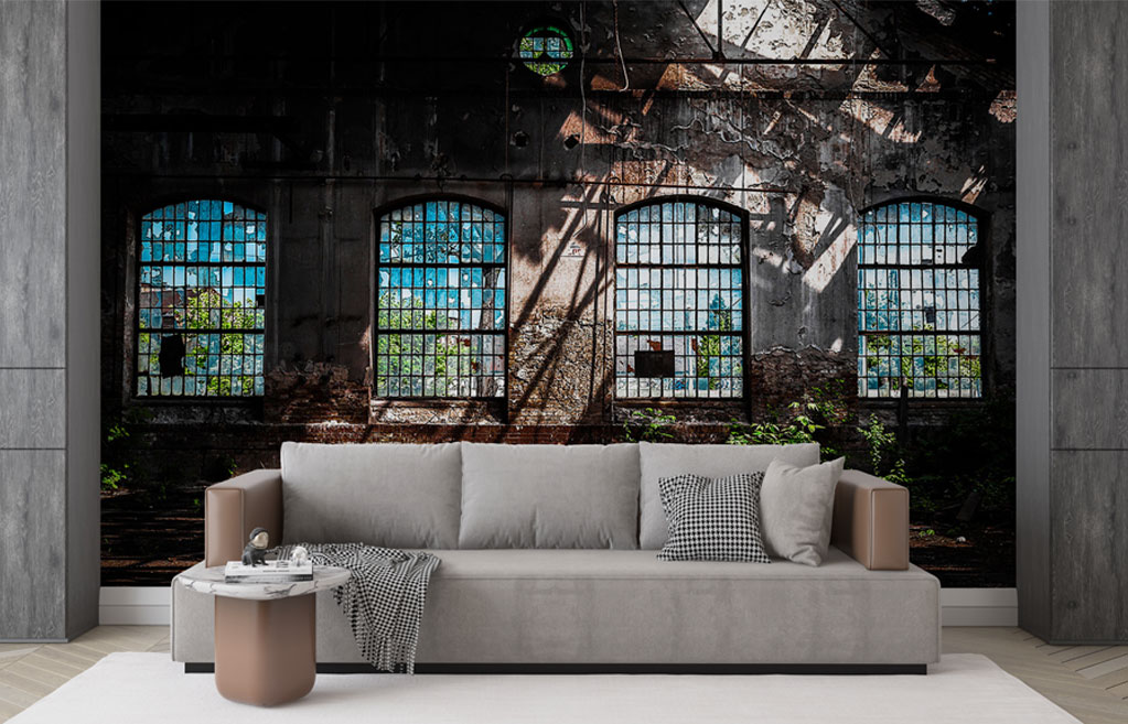 Oude fabriek's ramen