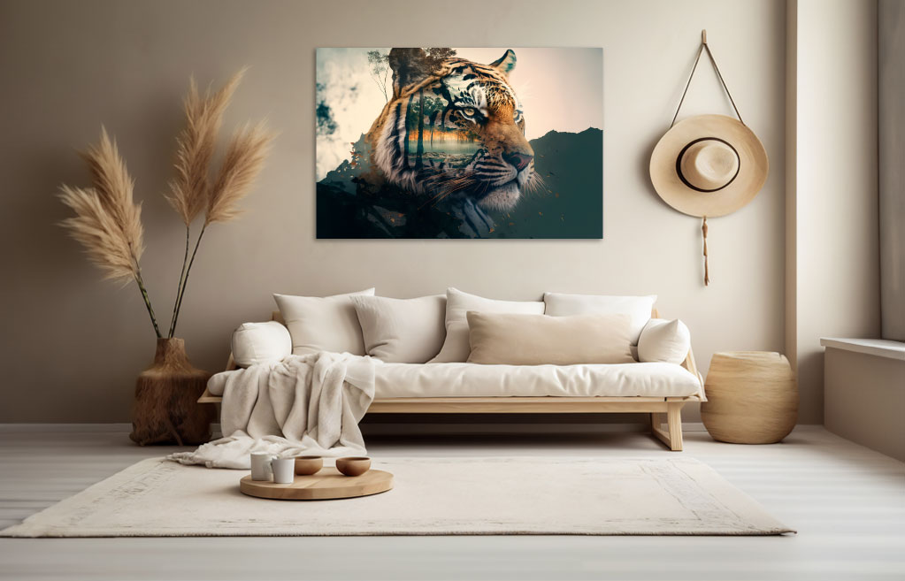 Plexiglas bord Tijger art