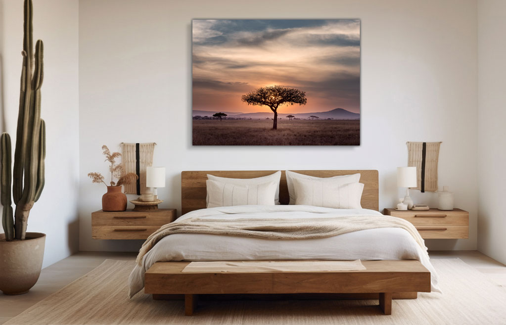 Canvas afrikaanse parasolboom