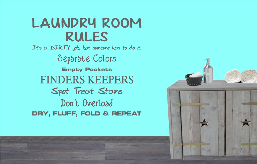 Laundry Room Rules