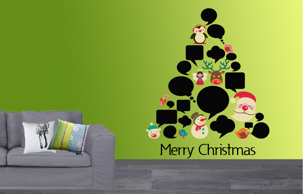 Kerstboom krijtbord