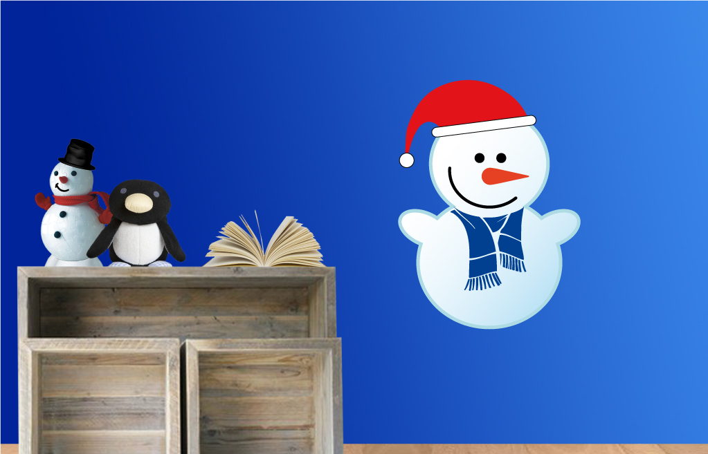 Kerst sneeuwpop