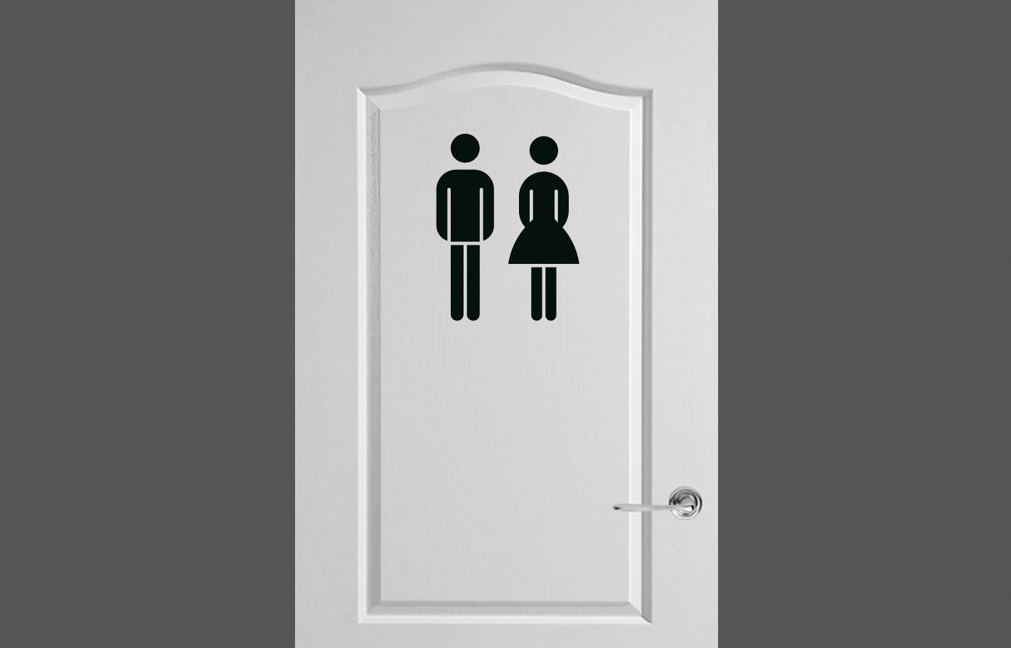 product afbeelding: Mannetje/Vrouwtje WC deursticker